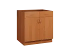 CS - 8DZ2 spodní skříňka, 2-dveřová, 2-zásuvková, 870x800x600, olše jantar