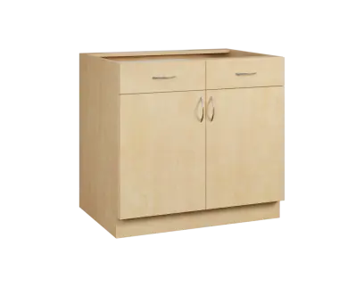 CS - 9DZ2 spodní skříňka, 2-dveřová, 2-zásuvková, 870x900x600, bříza světlá