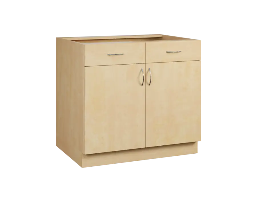 CS - 9DZ2 spodní skříňka, 2-dveřová, 2-zásuvková, 870x900x600, bříza světlá