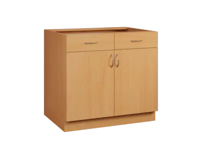 CS - 9DZ2 spodní skříňka, 2-dveřová, 2-zásuvková, 870x900x600, buk royal