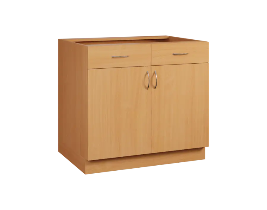 CS - 9DZ2 spodní skříňka, 2-dveřová, 2-zásuvková, 870x900x600, buk royal