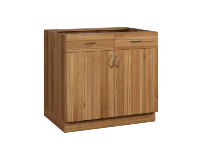 CS - 9DZ2 spodní skříňka, 2-dveřová, 2-zásuvková, 870x900x600, ořech světlý