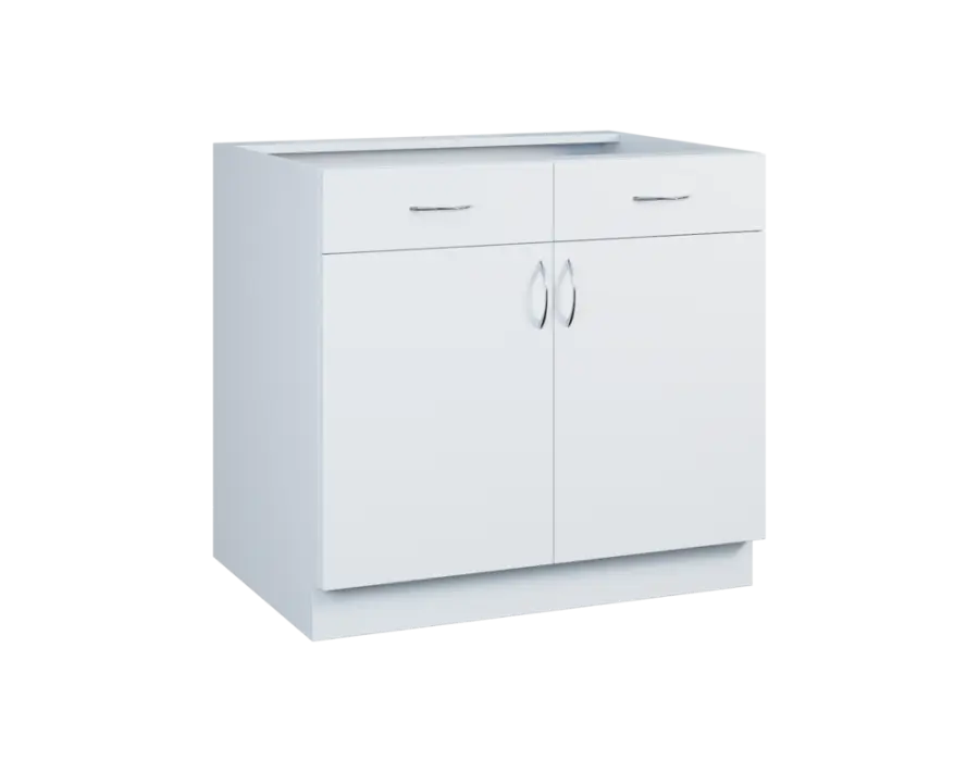 CS - 9DZ2 spodní skříňka, 2-dveřová, 2-zásuvková, 870x900x600, bílá