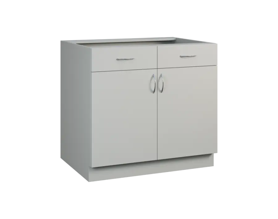 CS - 9DZ2 spodní skříňka, 2-dveřová, 2-zásuvková, 870x900x600, šedá