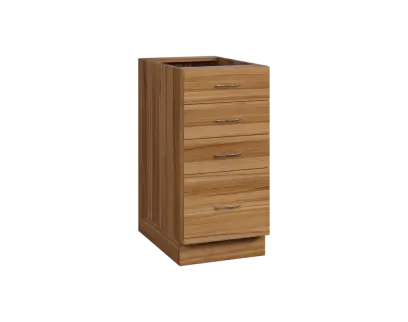 CS - 4Z41 spodní skříňka, 4-zásuvková, 870x400x600, ořech světlý