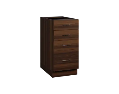 CS - 4Z41 spodní skříňka, 4-zásuvková, 870x400x600, ořech královský