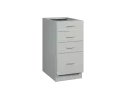 CS - 4Z41 spodní skříňka, 4-zásuvková, 870x400x600, šedá