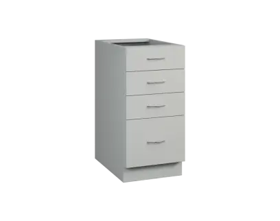 CS - 4Z41 spodní skříňka, 4-zásuvková, 870x400x600, šedá