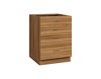 CS - 6Z41 spodní skříňka, 4-zásuvková, 870x600x600, ořech světlý