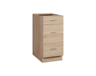 CS - 4Z33 spodní skříňka, 3-zásuvková, 870x400x600, dub bardolino