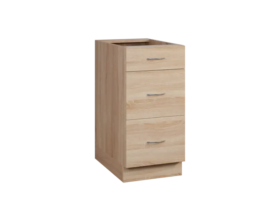 CS - 4Z33 spodní skříňka, 3-zásuvková, 870x400x600, dub bardolino