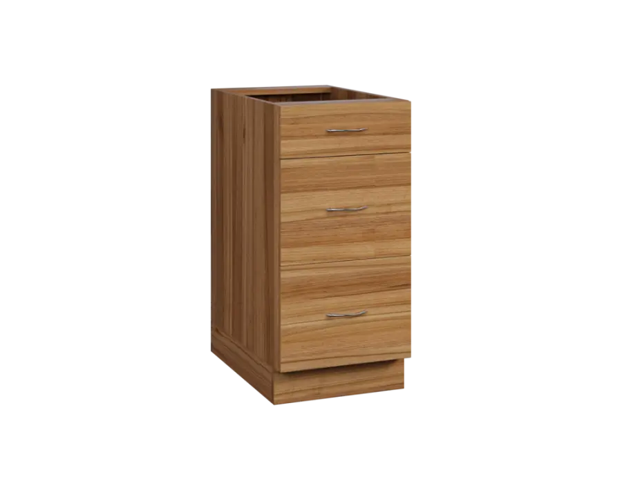 CS - 4Z33 spodní skříňka, 3-zásuvková, 870x400x600, ořech světlý