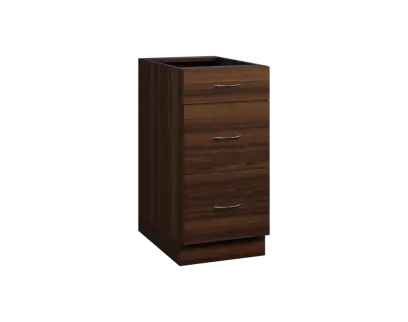 CS - 4Z33 spodní skříňka, 3-zásuvková, 870x400x600, ořech královský