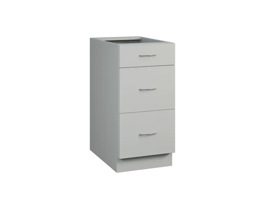 CS - 4Z33 spodní skříňka, 3-zásuvková, 870x400x600, šedá