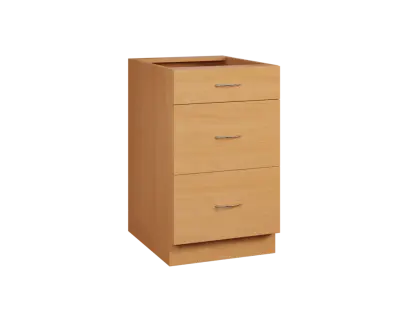 CS - 5Z33 spodní skříňka, 3-zásuvková, 870x500x600, buk royal