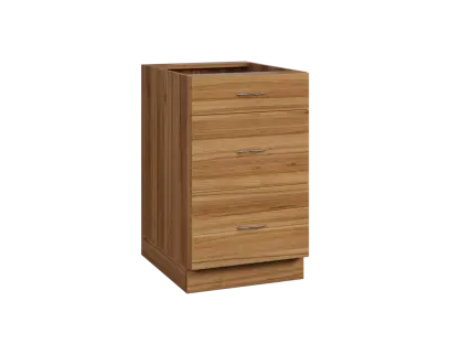 CS - 5Z33 spodní skříňka, 3-zásuvková, 870x500x600, ořech světlý