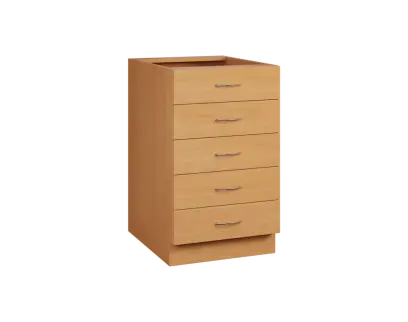 CS - 5Z52 spodní skříňka, 5-zásuvková, 870x500x600, buk royal