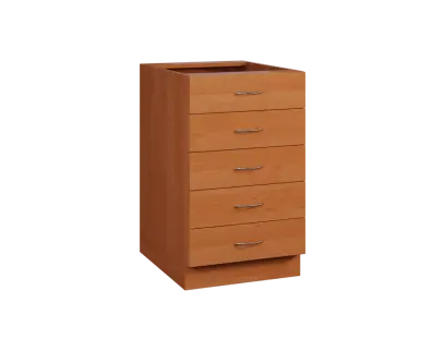 CS - 5Z52 spodní skříňka, 5-zásuvková, 870x500x600, olše jantar