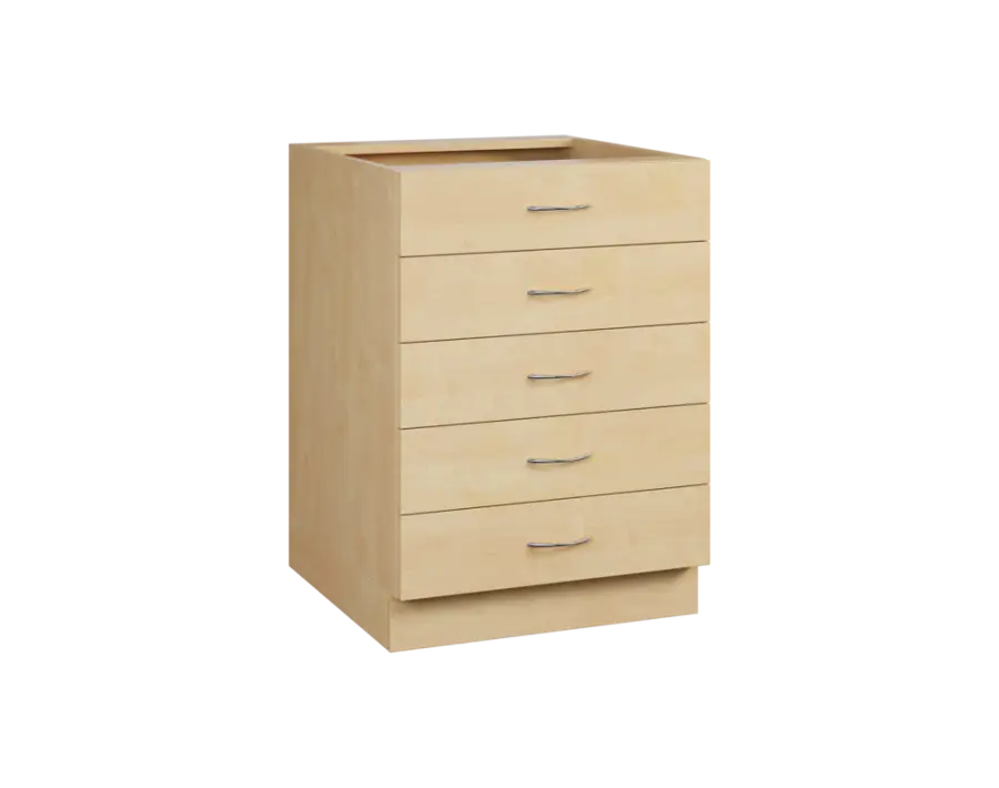 CS - 6Z52 spodní skříňka, 5-zásuvková, 870x600x600, bříza světlá