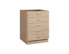 CS - 6Z52 spodní skříňka, 5-zásuvková, 870x600x600, dub bardolino