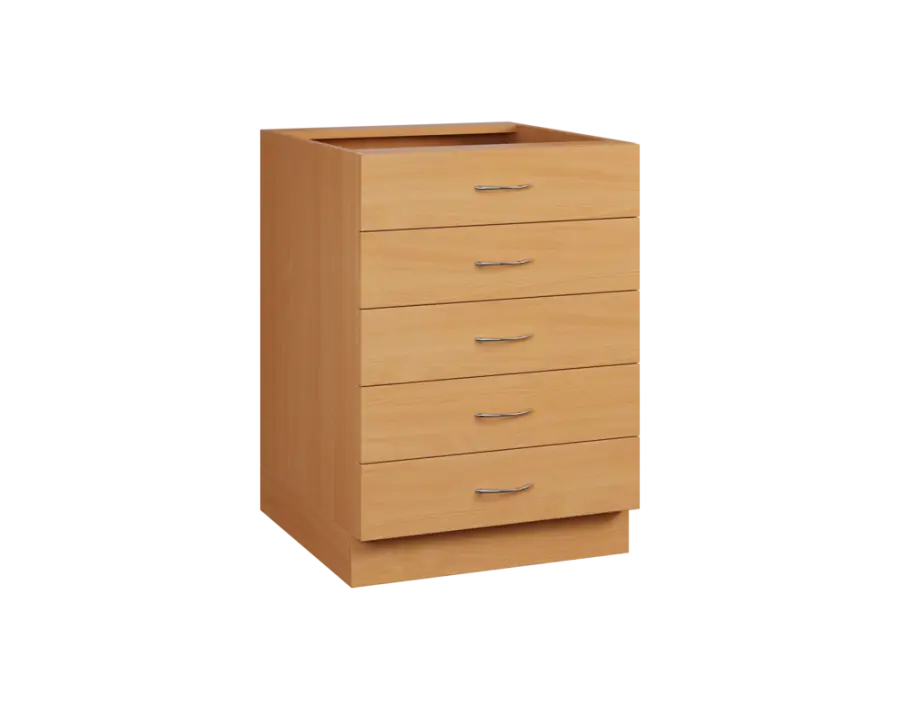 CS - 6Z52 spodní skříňka, 5-zásuvková, 870x600x600, buk royal