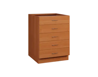 CS - 6Z52 spodní skříňka, 5-zásuvková, 870x600x600, olše jantar