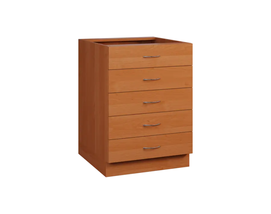 CS - 6Z52 spodní skříňka, 5-zásuvková, 870x600x600, olše jantar