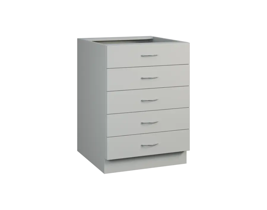 CS - 6Z52 spodní skříňka, 5-zásuvková, 870x600x600, šedá