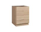 CS - 6Z22 spodní skříňka, 2-zásuvková, 870x600x600, dub bardolino