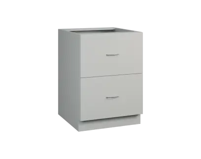 CS - 6Z22 spodní skříňka, 2-zásuvková, 870x600x600, šedá