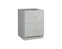 CS - 6Z22 spodní skříňka, 2-zásuvková, 870x600x600, šedá