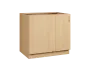 CSR - 9 spodní skříňka, rohová, 1-dveřová, levá, 870x900x600, javor horský