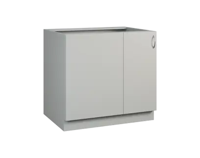 CSR - 9 spodní skříňka, rohová, 1-dveřová, levá, 870x900x600, šedá