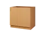 CSR - 9 spodní skříňka, rohová, 1-dveřová, pravá, 870x900x600, buk royal