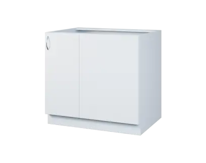 CSR - 9 spodní skříňka, rohová, 1-dveřová, pravá, 870x900x600, bílá