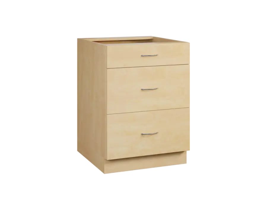 CS - 6Z33 spodní skříňka, 3-zásuvková, 870x600x600, bříza světlá