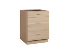 CS - 6Z33 spodní skříňka, 3-zásuvková, 870x600x600, dub bardolino
