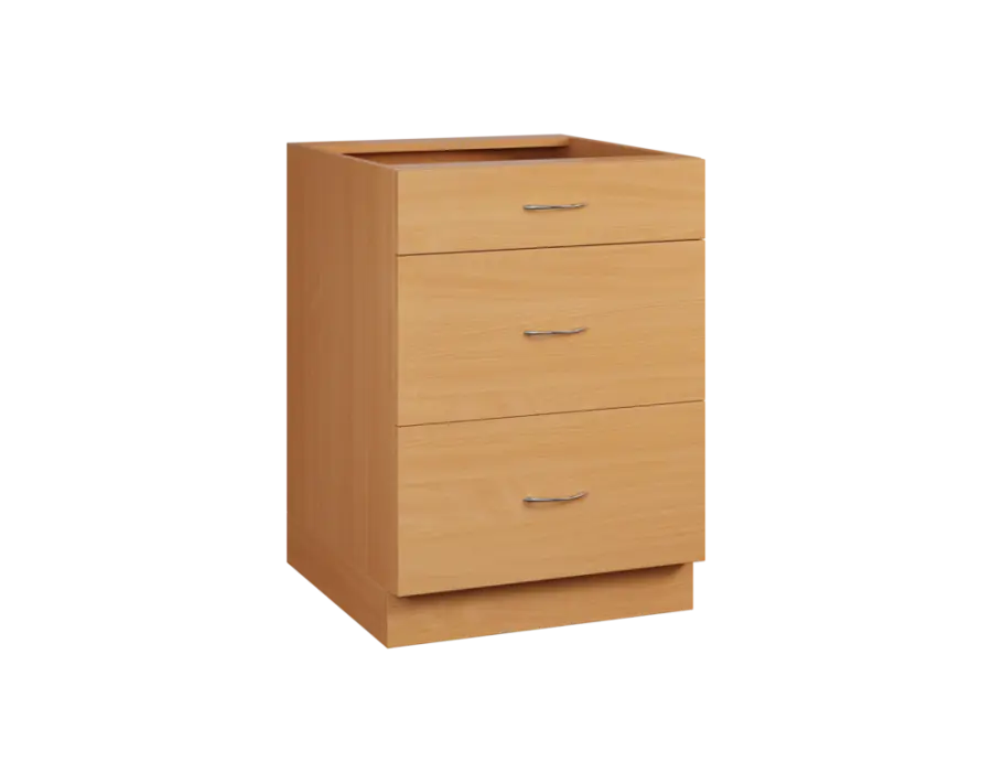 CS - 6Z33 spodní skříňka, 3-zásuvková, 870x600x600, buk royal