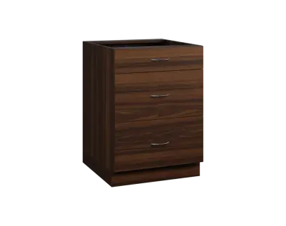 CS - 6Z33 spodní skříňka, 3-zásuvková, 870x600x600, ořech královský CS - 6Z33 spodní skříňka, 3-zásuvková, 870x600x600, ořech královský