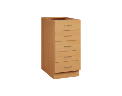 CS - 4Z52 spodní skříňka, 5-zásuvková, 870x400x600, buk royal