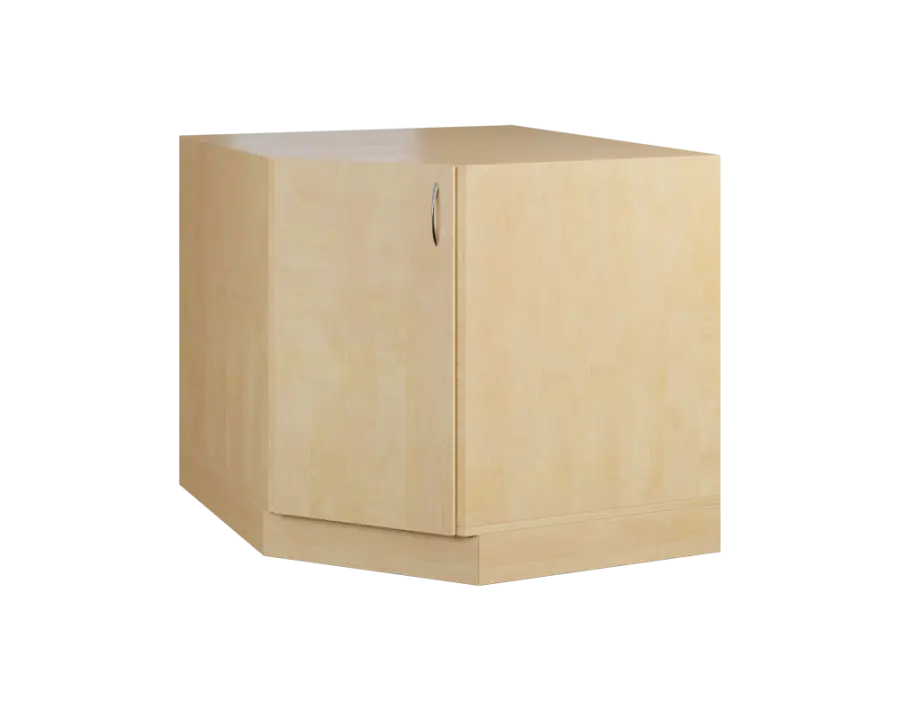 CSR - 20 spodní skříňka, rohová, 1-dveřová, levá, 870x900x900, bříza světlá