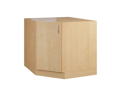 CSR - 20 spodní skříňka, rohová, 1-dveřová, levá, 870x900x900, javor horský