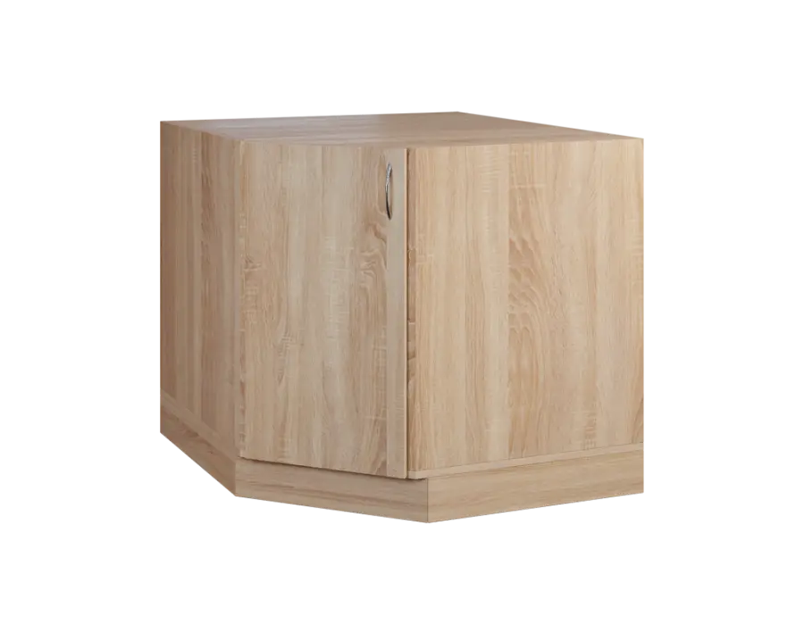 CSR - 20 spodní skříňka, rohová, 1-dveřová, levá, 870x900x900, dub bardolino