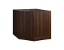 CSR - 20 spodní skříňka, rohová, 1-dveřová, levá, 870x900x900, ořech královský