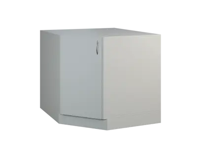 CSR - 20 spodní skříňka, rohová, 1-dveřová, levá, 870x900x900, šedá