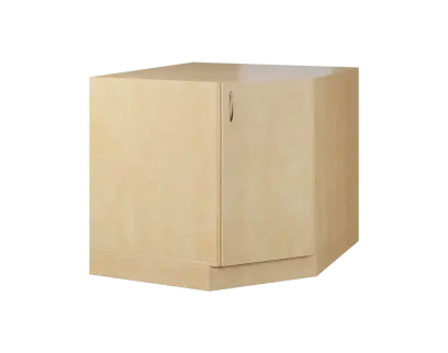 CSR - 20 spodní skříňka, rohová, 1-dveřová, pravá, 870x900x900, bříza světlá