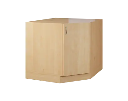 CSR - 20 spodní skříňka, rohová, 1-dveřová, pravá, 870x900x900, javor horský