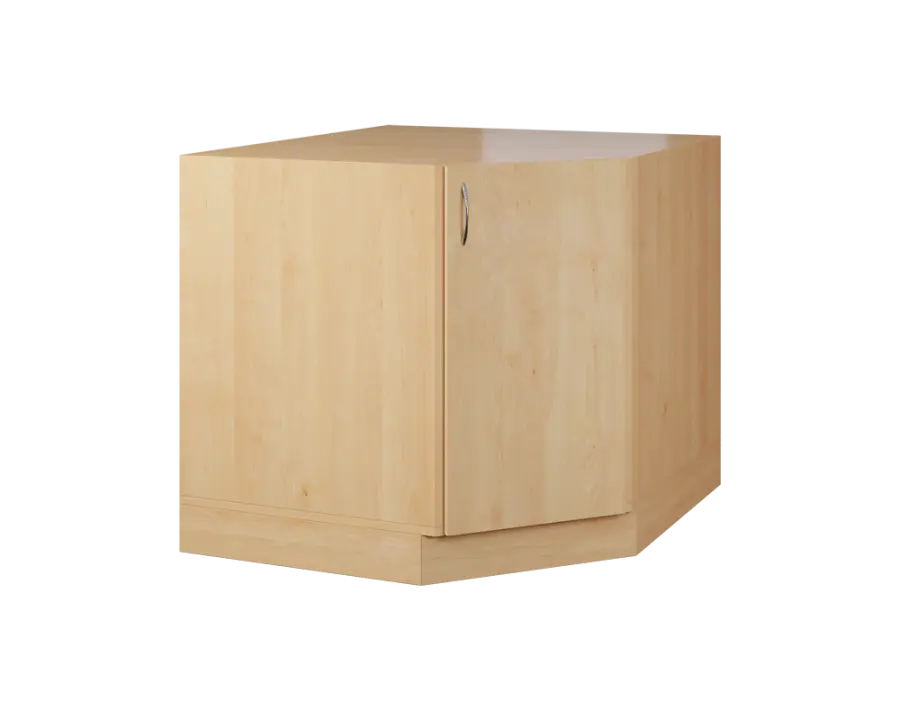CSR - 20 spodní skříňka, rohová, 1-dveřová, pravá, 870x900x900, javor horský
