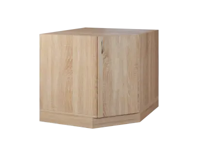 CSR - 20 spodní skříňka, rohová, 1-dveřová, pravá, 870x900x900, dub bardolino