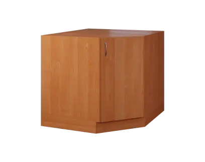 CSR - 20 spodní skříňka, rohová, 1-dveřová, pravá, 870x900x900, olše jantar